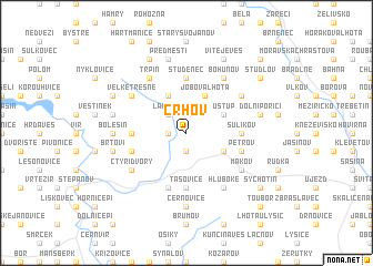 map of Crhov