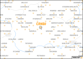 map of Crhov