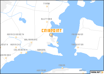 map of Crib Point