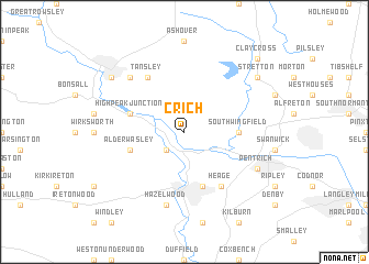 map of Crich