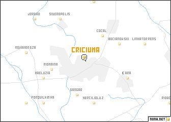 map of Criciúma