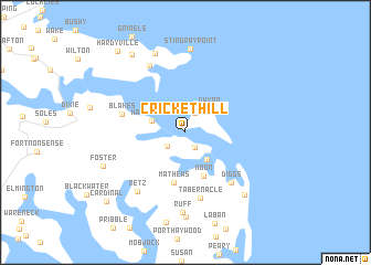 map of Cricket Hill