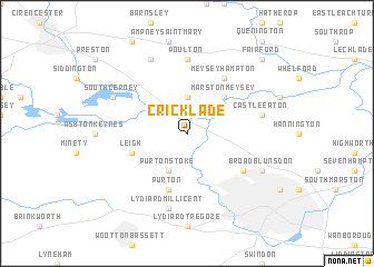 map of Cricklade