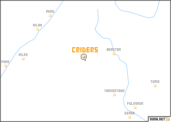 map of Criders