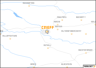 map of Crieff