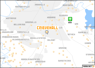 map of Crieve Hall