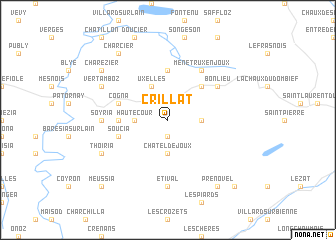 map of Crillat