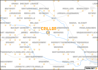 map of Crillon