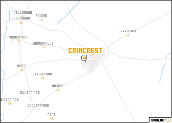 map of Crimcrest