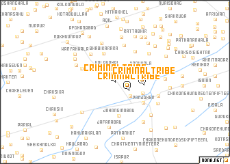 map of Criminal Tribe