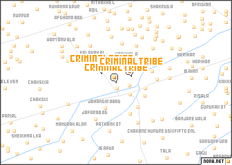 map of Criminal Tribe