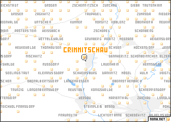 map of Crimmitschau