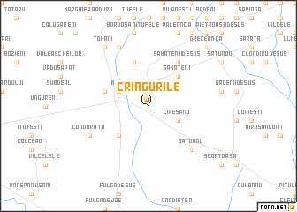 map of Crîngurile