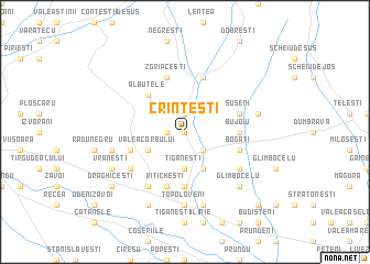 map of Crinteşti