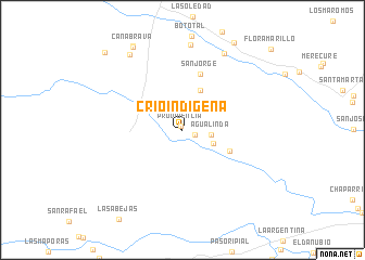 map of Crio Indigena