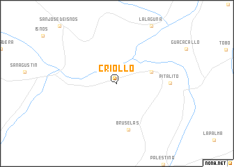 map of Criollo