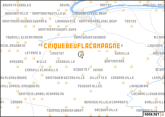 map of Criquebeuf-la-Campagne