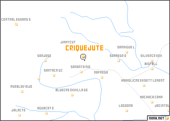 map of Crique Jute