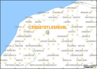 map of Criquetot-lʼEsneval