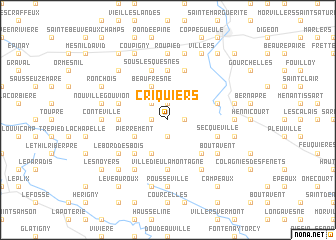 map of Criquiers