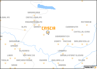 map of Criscia