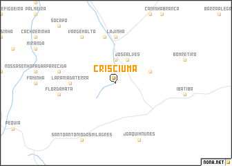 map of Crisciúma