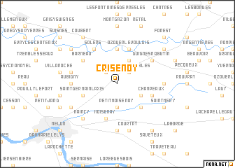 map of Crisenoy