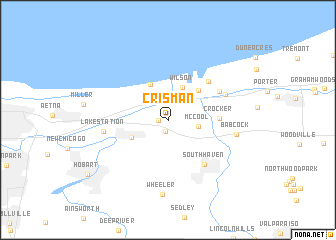 map of Crisman