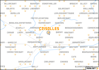 map of Crisolles