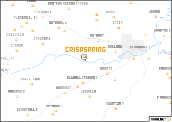 map of Crisp Spring