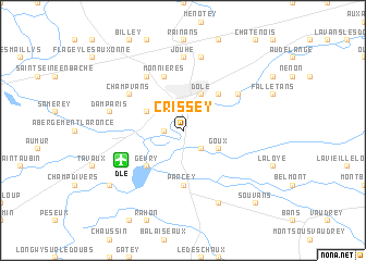 map of Crissey