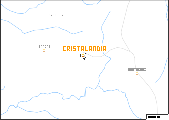 map of Cristalândia