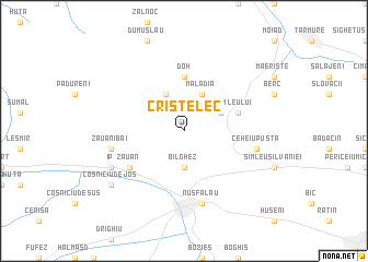 map of Criştelec