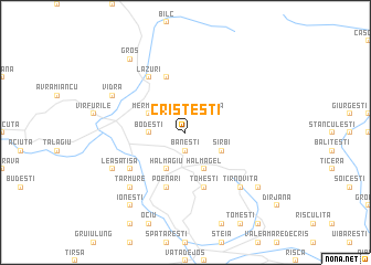 map of Cristeşti