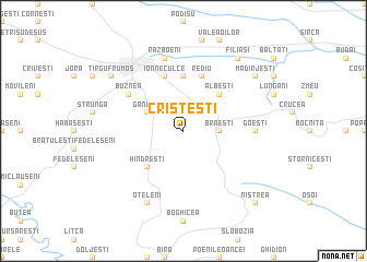 map of Cristeşti