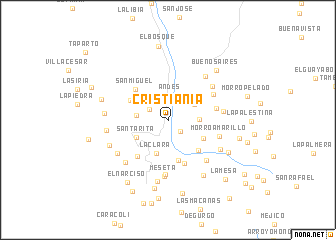 map of Cristianía