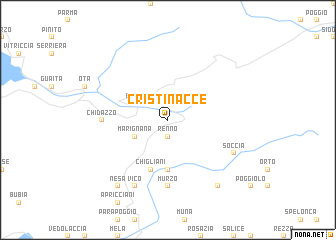 map of Cristinacce