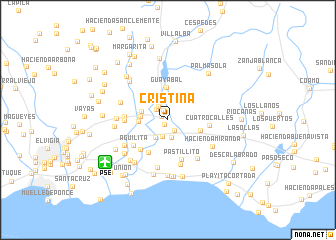 map of Cristina