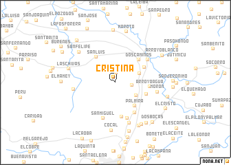 map of Cristina