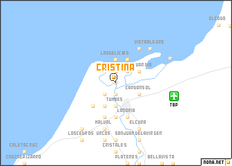 map of Cristina