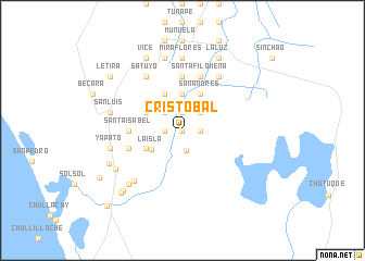 map of Cristóbal