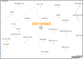 map of Crittenden