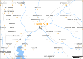 map of Criveşti