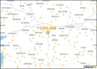 map of Crklada