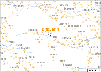 map of Crkvena