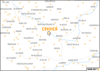 map of Crkvica