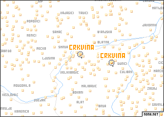 map of Crkvina