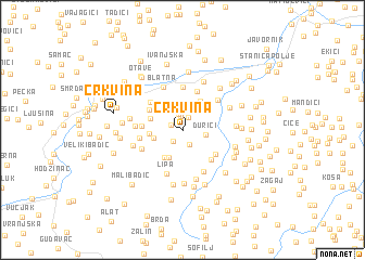 map of Crkvina