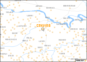 map of Crkvina