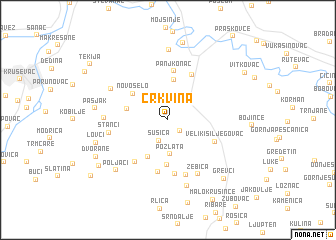 map of Crkvina